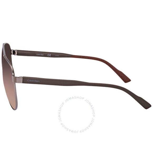 💎✨BRAND NEW✨💎Calvin Klein Brown Gradient Pilot Men's Sunglasses - Picture 4 of 5